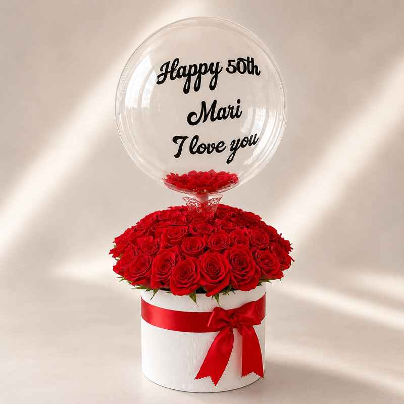 Box with Balloon